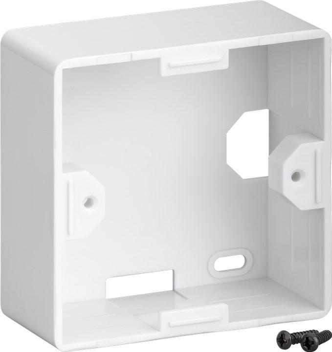 Actual product image Goobay CAT 6 universal outlet incl. surface mounting frame 2x RJ45 network outlet shielded