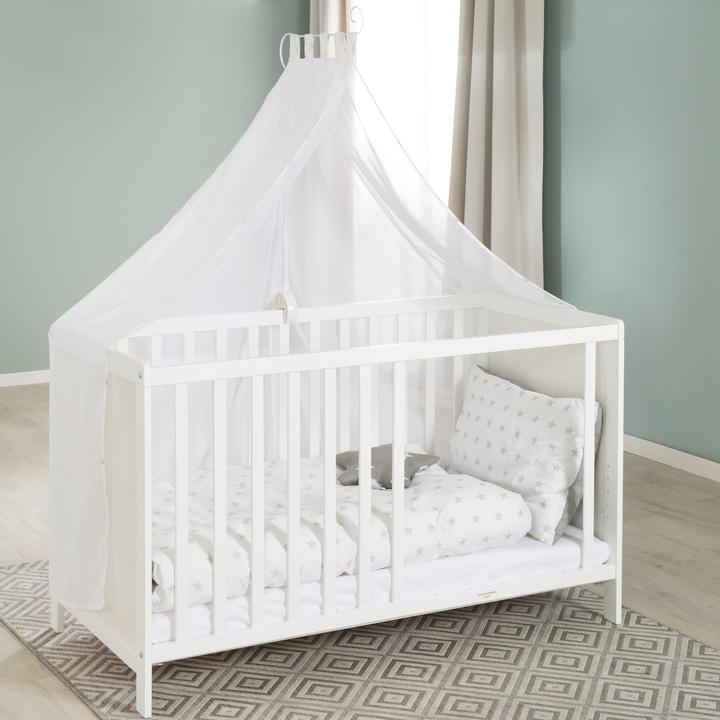 Produktbild Roba Multifunktionsbett mit Beistellfunktion inkl. Bettausstattung (60 x 120 cm)