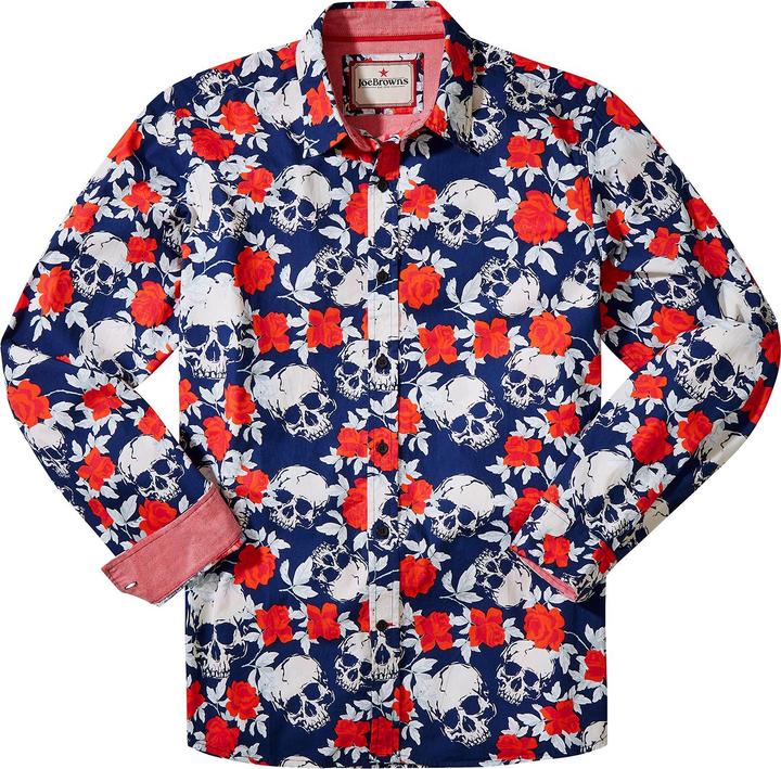 Actual product image Joe Browns Rose Skull Print Long Sleeve Shirt (S)