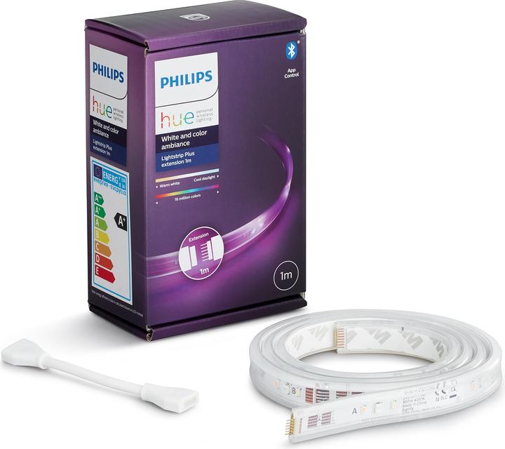Actual product image Philips Hue Lightstrips BT Extension (RGBW, 100 cm, Indoor)
