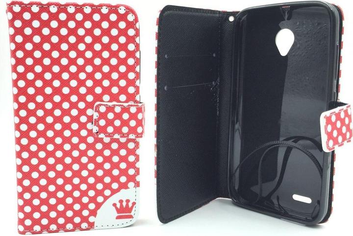 Actual product image König Design Protective Case for Vodafone Smart Prime 6 Polka Dot Red Case + 1 Armour Protection Glass (Vodafone Smart Prime 6)