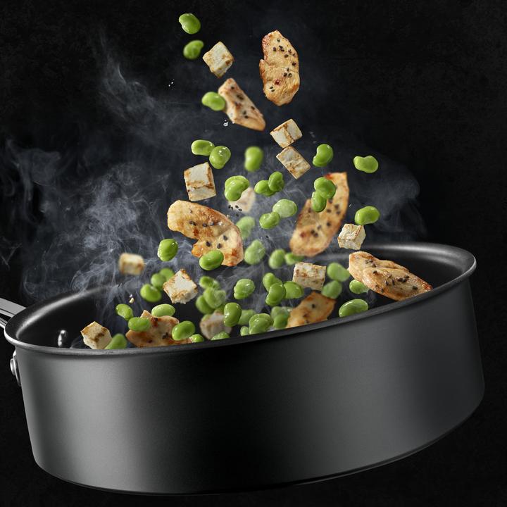 Image du produit Tefal Trattoria Pro Sauteuse avec couvercle en verre (28 cm, Cocotte + faitout, Fonte d'aluminium)