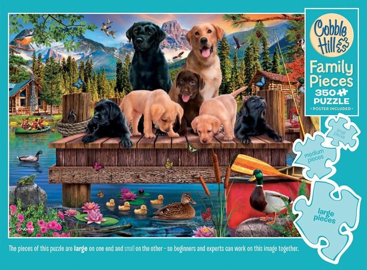Produktbild Cobble Hill Puzzle 350 pieces Pups and Ducks (Family) (350 Teile)