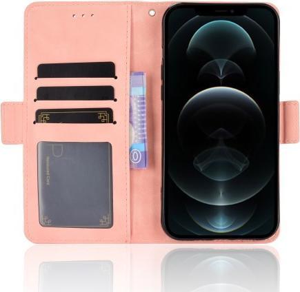 Produktbild Cover-Discount iPhone 13 Pro Max - Etui mit vielen Kartenfächer rosa (Apple iPhone 13 Pro Max)