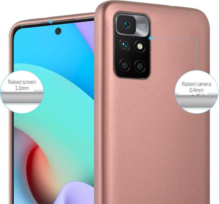 Actual product image Cadorabo TPU Matt Metallic Sleeve (Xiaomi Redmi 10, Xiaomi Redmi Note 11)