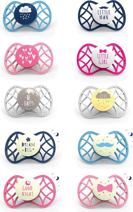 Actual product image Nuvita Air 55 Cool pacifier 0M+ symmetrical, night, apple brown (1 x)