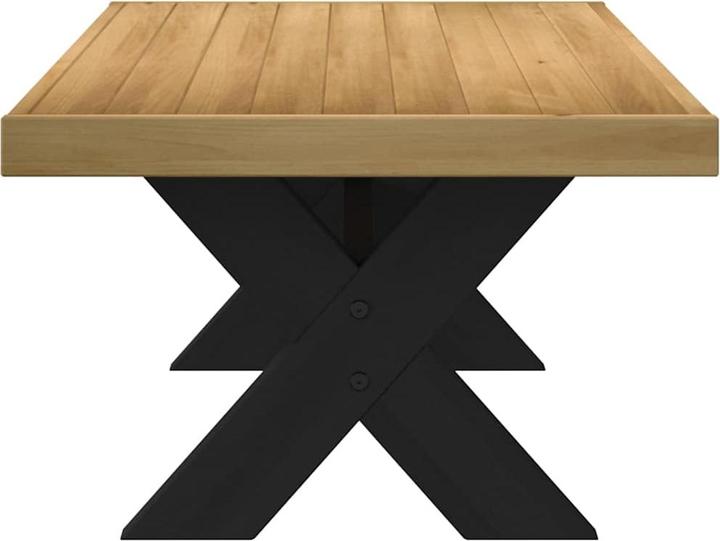 Actual product image VidaXL Coffee table NOAIN X-shaped legs 120x60x40 cm solid pine wood (120 x 60 x 40 cm)