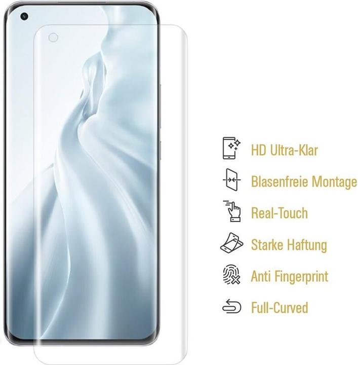 Actual product image Protectorking 4x Premium screen protector 3D CLEAR (4 Piece, Xiaomi Mi 11)