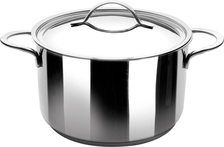 Produktbild Ibili Kochtopf mit Deckel Noah 26 cm, 8,2 Liter Ideal für die Zubereitung von Suppen, Eintöpfen (Edelstahl)