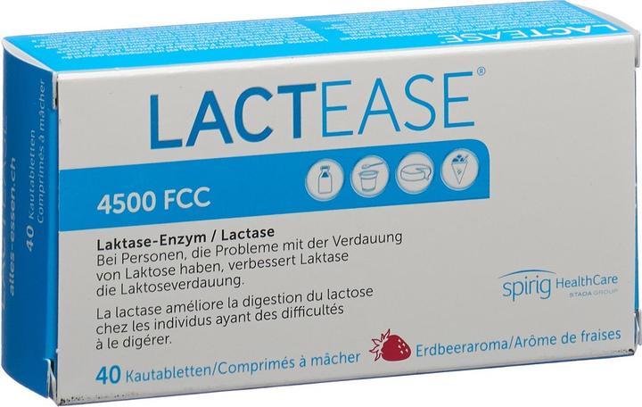 Lactease LactoseEnzym 4500 (40 Stück, Tabletten, 40 g)