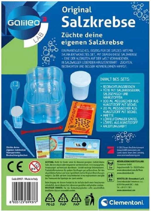 Produktbild Clementoni Galileo: So züchtest du Salzkrebse