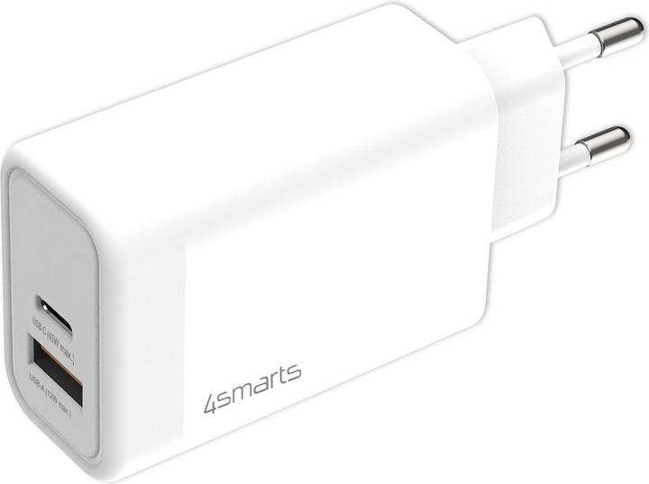 Actual product image 4smarts USB Wall Charger VoltPlug PD+QC 45W GaN USB-C / USB-C White (45 W)
