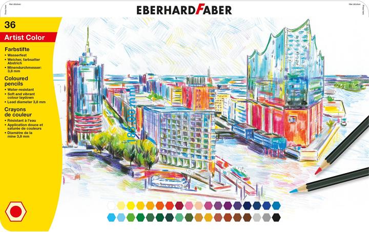 Actual product image EberhardFaber Colour pencils Artist Color, 36 pieces, waterproof (Multicoloured, 36 x)