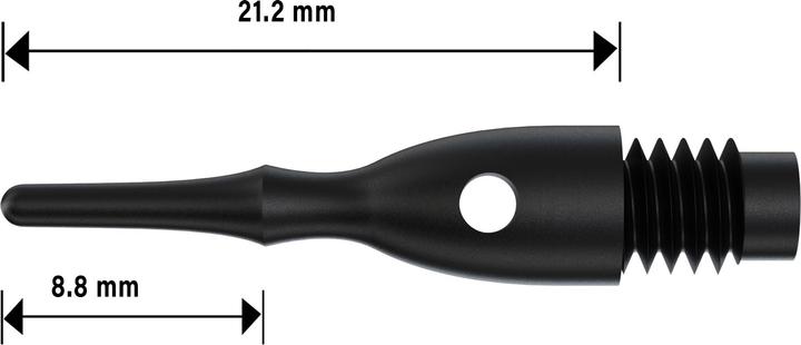 Produktbild Bull's Mega Point Tips Short 6mm(2BA)
