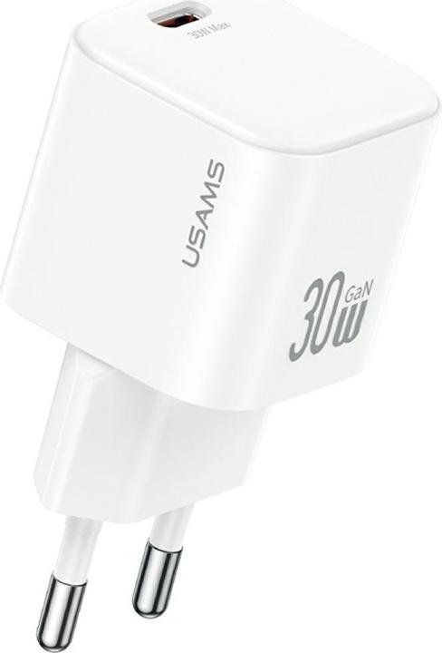 Immagine prodotto Usams Wall Charger JO Series CC262 30W USB-C + 1m USB-C/USB-C White (30 W)
