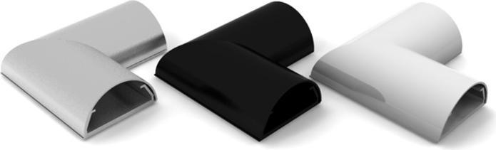 Immagine prodotto Multibrackets Angolo per cavi in alluminio Canaline per cavi (Foro cavo, 1 cm)