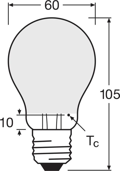 Produktbild Osram E27 Birne (E27, 6.50 W, 806 lm, 6 x, E)