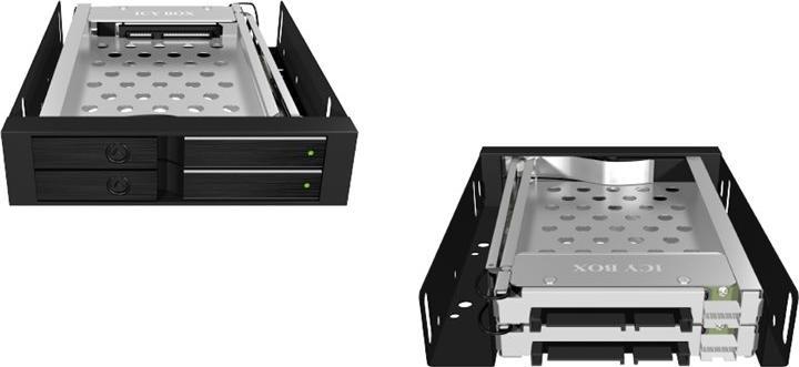 Actual product image Icy Box We-Ra. 2x2.5" SATAI-III in 3.5" IB-2227StS (b)