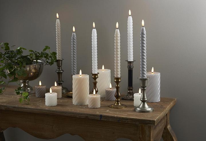 Actual product image Star Trading LED Pillar Candle 2 Pack Flame Swirl (2 x)