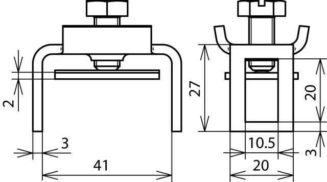 Actual product image Dehn Terminal block Fl -40x5mm f. PAS St/gal Zn 563019 (Other)