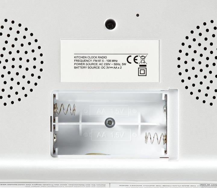 Productafbeelding Nedis Keukenradio FM-radio Onderkastradio 30 voorkeurzenders Display met automatische D (FM)