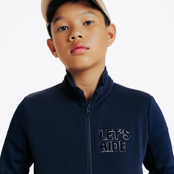 Produktbild Fouganza Reit-Sweatjacke 500 Kinder marineblau