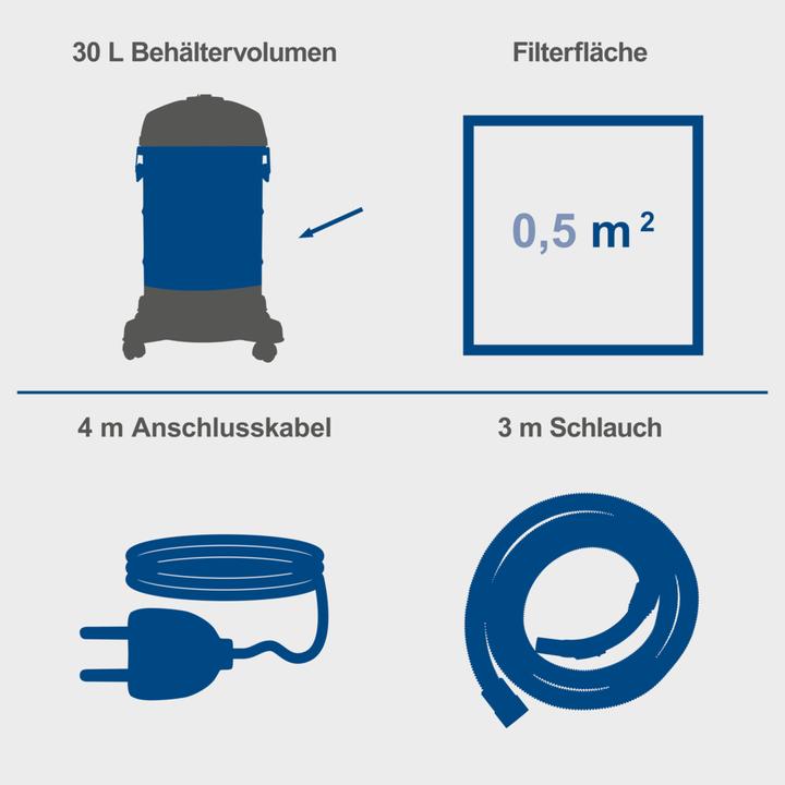 Produktbild Scheppach NTS30 Premium (Nass-Trockensauger)