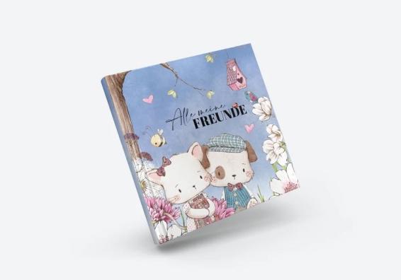 Actual product image Matz & Leni My Friends Book Album "Dog & Cat (21 x 21 cm)