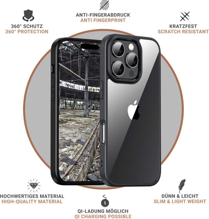 Actual product image JT Berlin BackCase Pankow Hybrid (Apple iPhone 16 Pro)