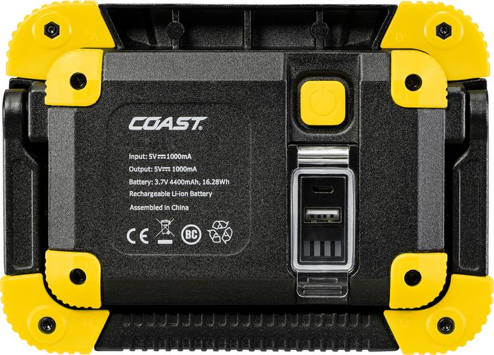 Image du produit Coast WLR1Y Lampe de travail à LED rechargeable LED (1290 lumens) jaune (1290 lm)