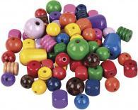 Produktbild Rayher Holz-Perlen, bunt, 1200 g