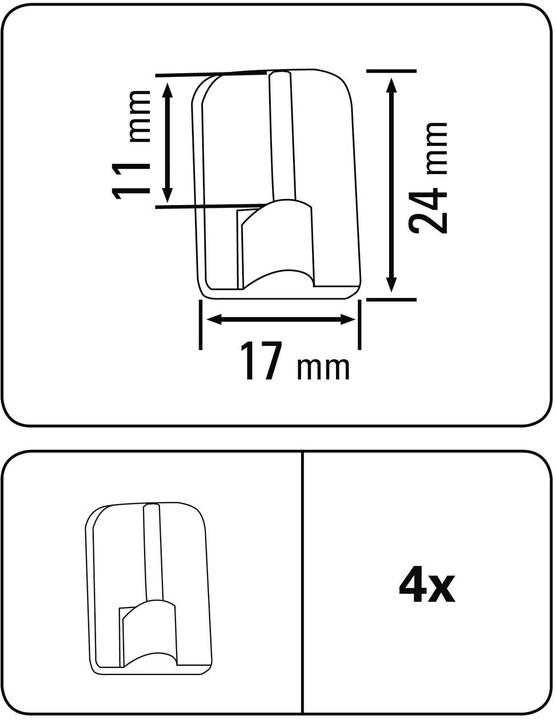 Produktbild Gardinia Klebehaken