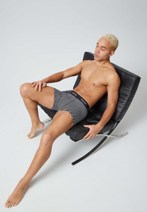 Produktbild Snocks Boxershorts mit Streifen (S, 6er Pack)