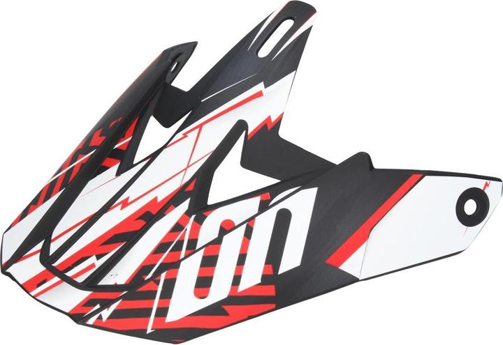 Image du produit Shot FURIOUS INFINITY Helmschild inkl. Schrauben matt rot-schwarz