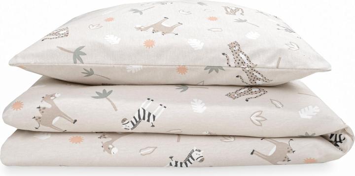Produktbild Julius Zöllner Kinderbettwäsche Jersey Savanne Beige 100 x 135 + 40 x 60 cm