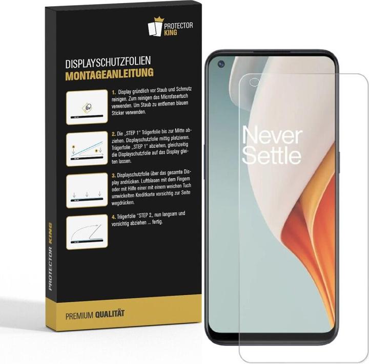 Produktbild Protectorking 2x Panzerfolie Anti-Shock HD Klar (2 Stück, OnePlus Nord N100)