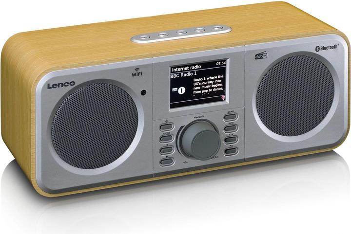Image du produit Lenco DIR-141 (FM, DAB+ DAB, PLL, VHF, Webradio, Bluetooth, WiFi)