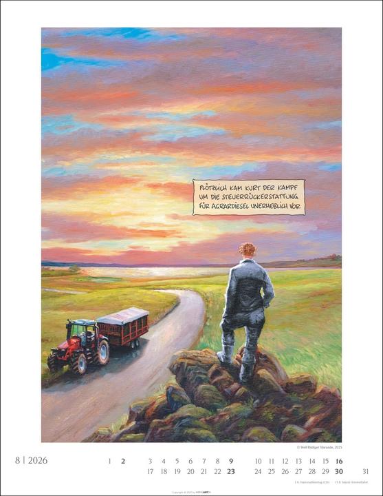 Produktbild Marunde Kalender 2026 (34 x 44 cm, Harter Einband, Deutsch)
