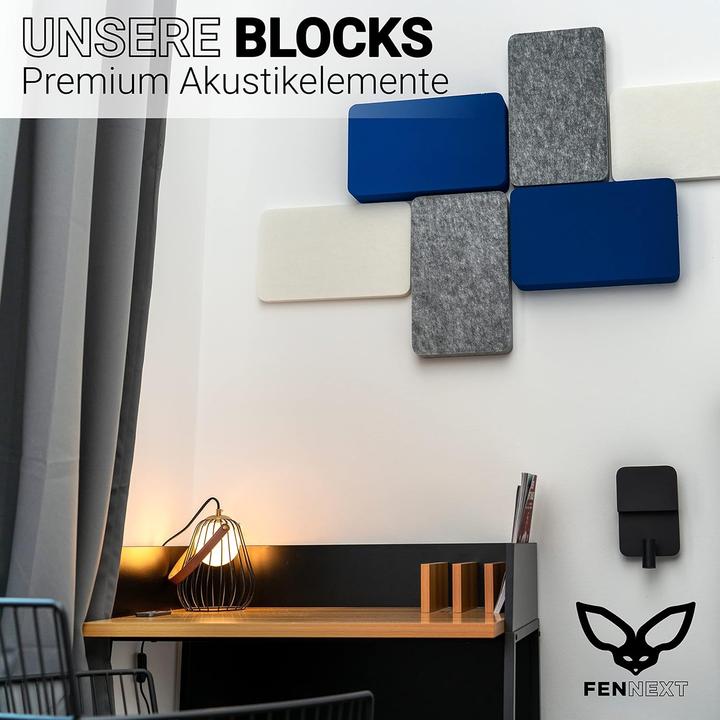 Actual product image Fennext 9 Stück 3D Schallabsorber-Paneele Vliesduo für Akustikdämmung (9 pcs.)