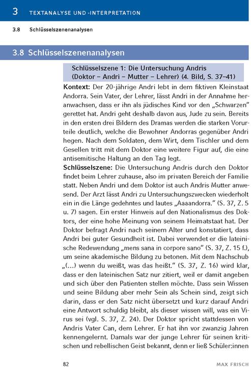 Produktbild Andorra von Max Frisch - Textanalyse und Interpretation (Deutsch, Max Frisch, Bernd Matzkowski, 2024)