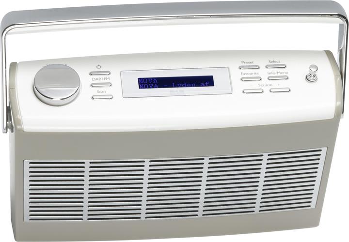 Actual product image Denver DAB-37GREY Radio Receiver Portable Digital Gray, White (DAB+, FM)