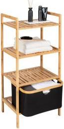 Produktbild Wenko Regal Ecori 44 x 93.5 cm, Nature/Schwarz (10 x 36 x 96 cm)