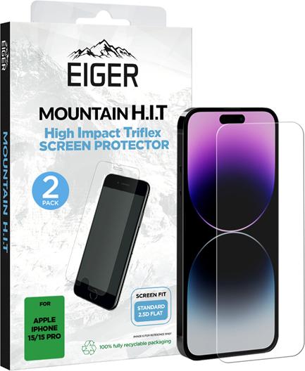 Actual product image Eiger Mountain H.I.T (2 Piece, Apple iPhone 15 Pro, Apple iPhone 15)