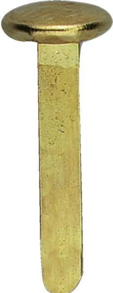 Produktbild Alco Musterbeutelklammer Rundkopf 7 x 17 mm (Ø x L) Stahl beschichtet messing 1.000 St./Pack. (1 x)