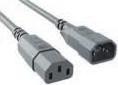 Actual product image Bachmann Power Cord C14 to C13 grey, Extension Cable (1.50 m, C14, C13)