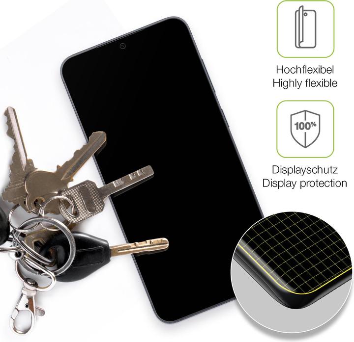 Actual product image Dipos Full Cover Screen Protector Matte (1 Piece, Samsung Galaxy S25)