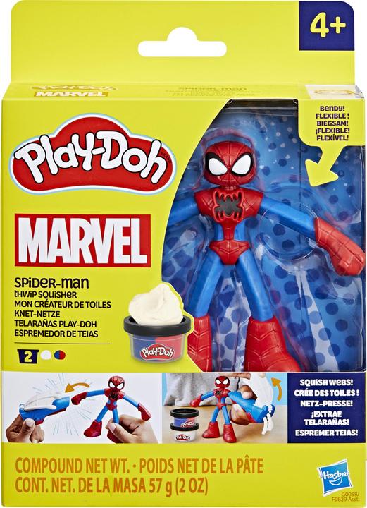 Image du produit Play-Doh Filets en pâte à modeler Marvel Spider-Man, set de jeu avec figurine