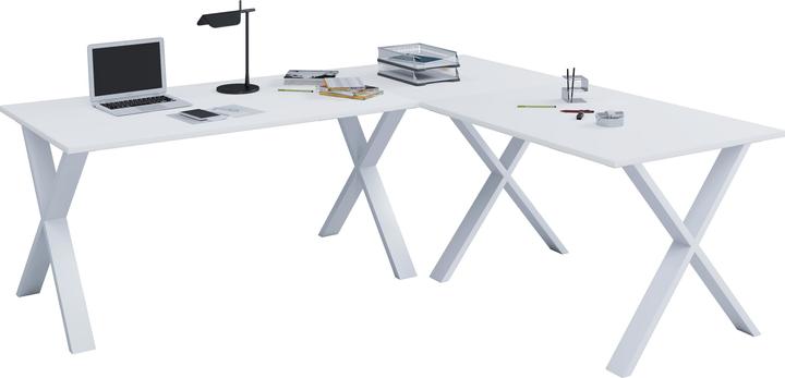 Produktbild VCM Büromöbel Eckschreibtisch Lona Tiefe 50 cm X Weiss (76 x 160 x 160 x 50 cm)