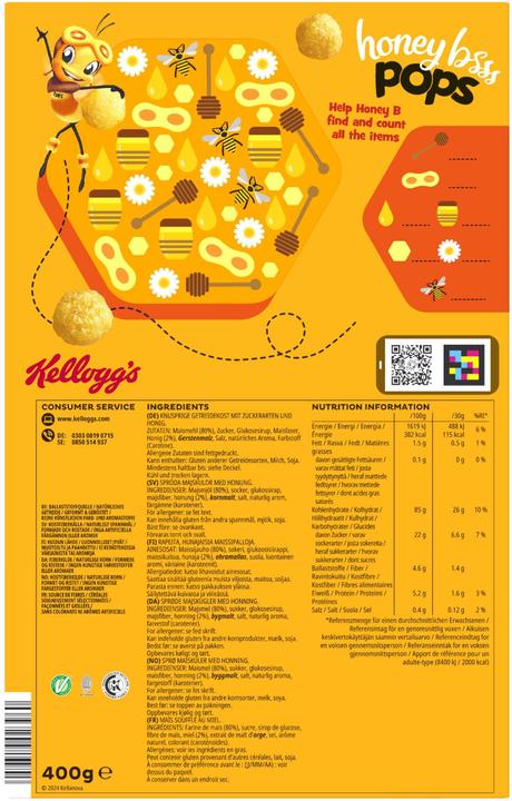 Produktbild Kellogg's Honey Pops (476.84 g)