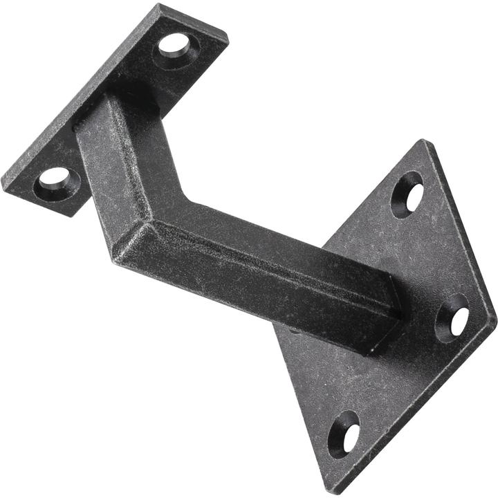 Produktbild Halcö Handlaufträger Vierpunktbefestigung, Wandabstand 78 mm, Stahl schwarz passiviert (Stahl schwarz passiviert)